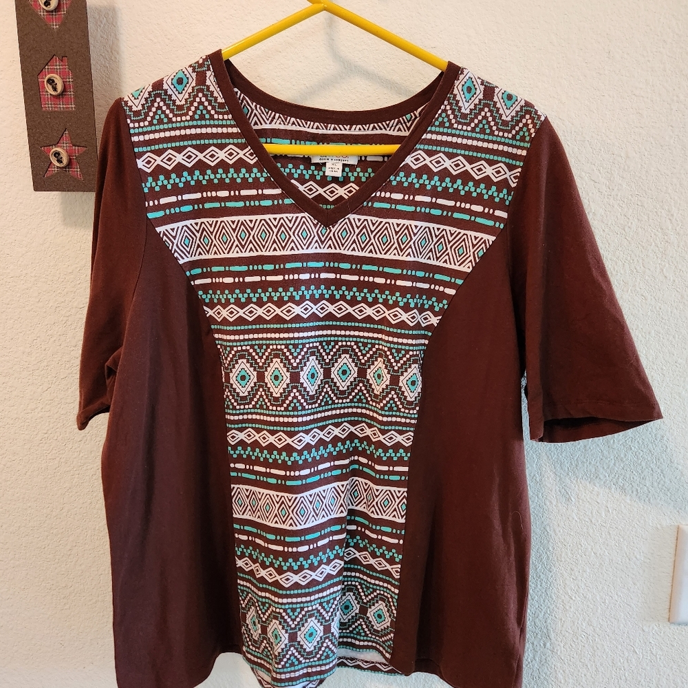 Denim&Co short sleeve top